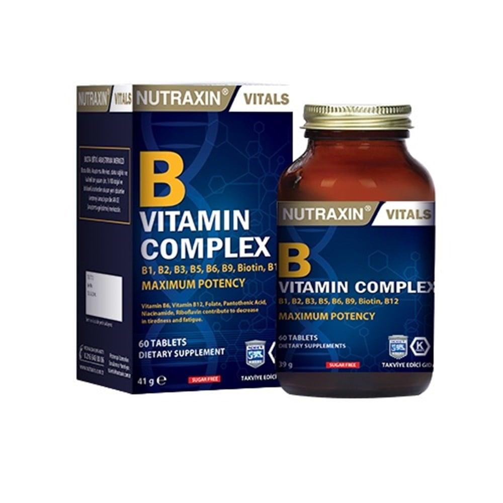 Nutraxin B Vitamin Complex 60 Tablets