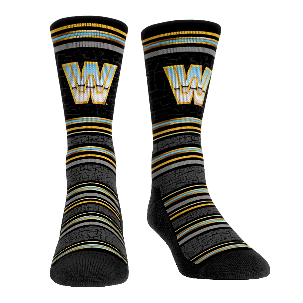 Rock 'Em Socks Rock 'Em Socks WWE Throwback Stripes — main product shot