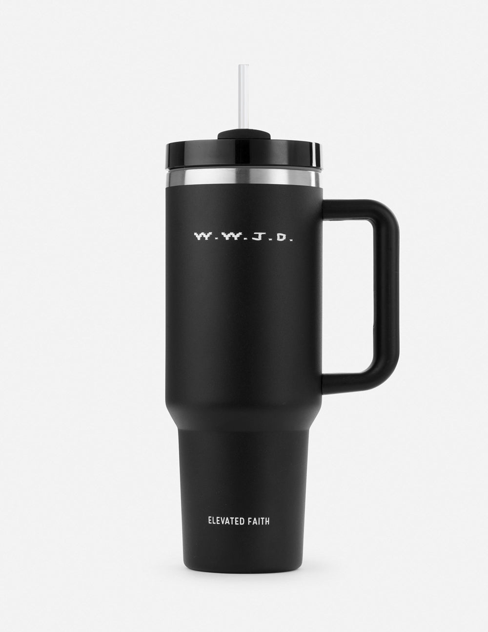 Elevated Faith WWJD 40 oz Tumbler — main product shot