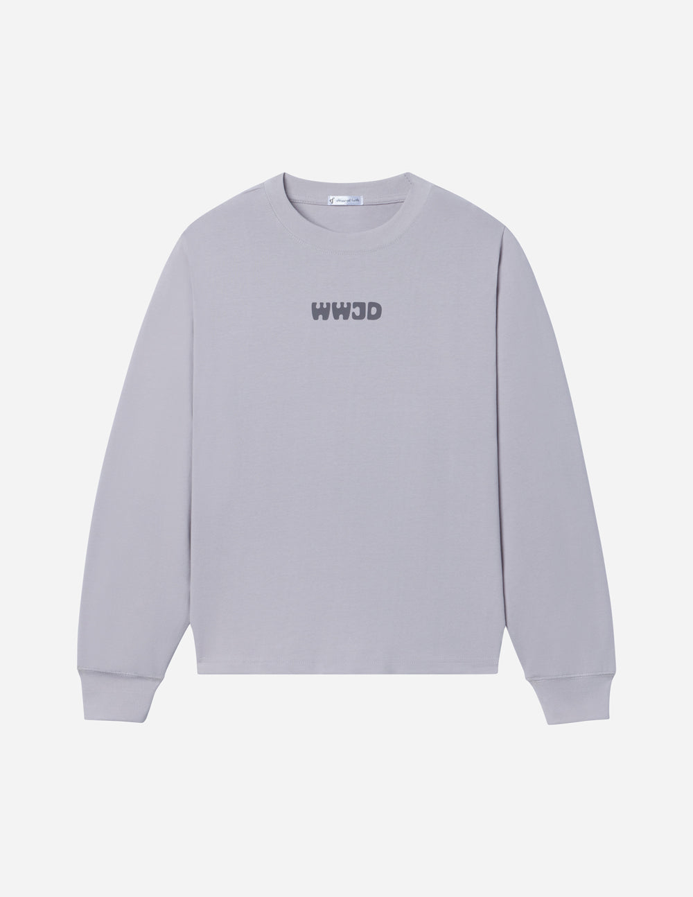 Elevated Faith WWJD Purple Unisex Tee — size reference