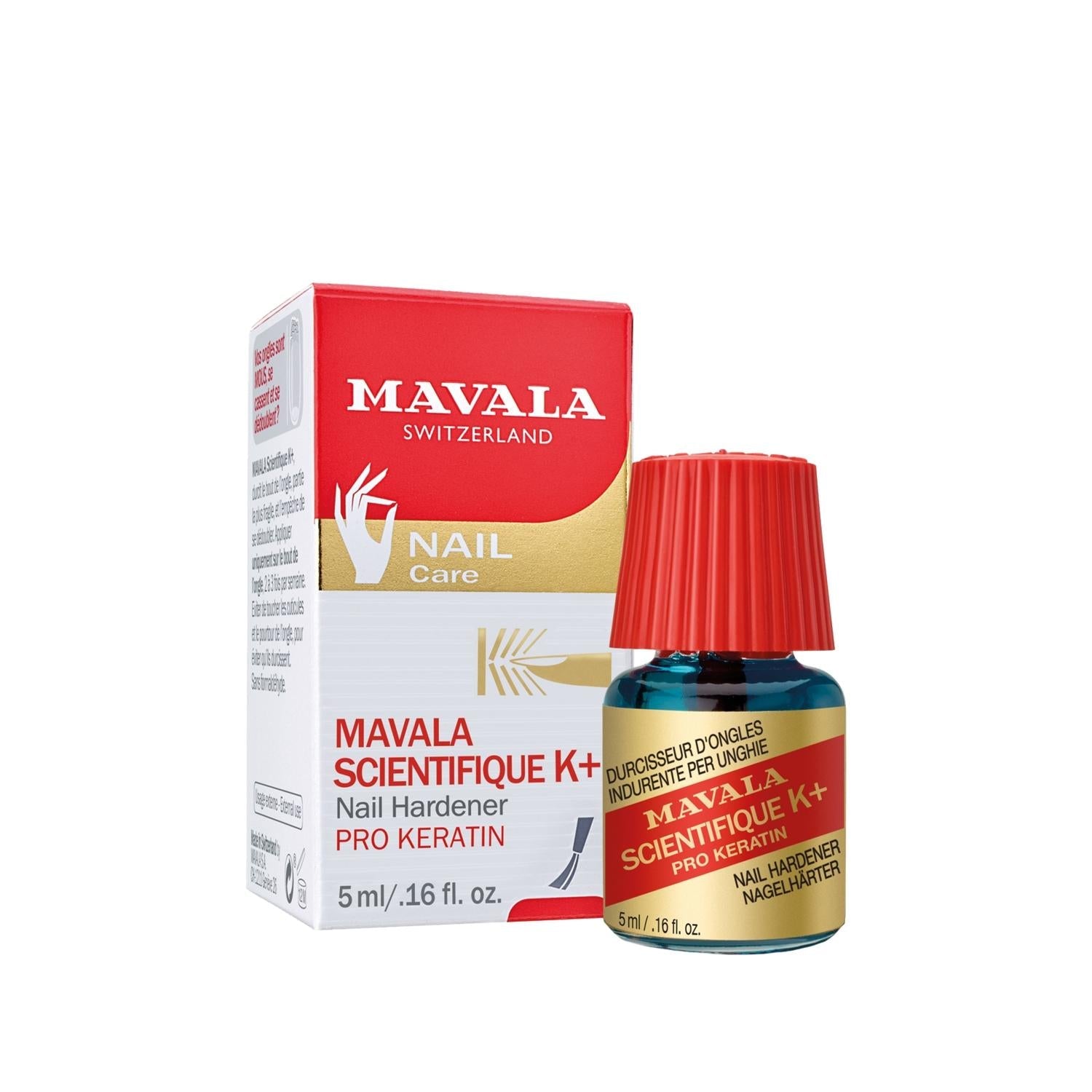 Mavala Scientifique K+ Pro Keratin Nail Strengthener 5ml - Professional Nail Hardening Solution