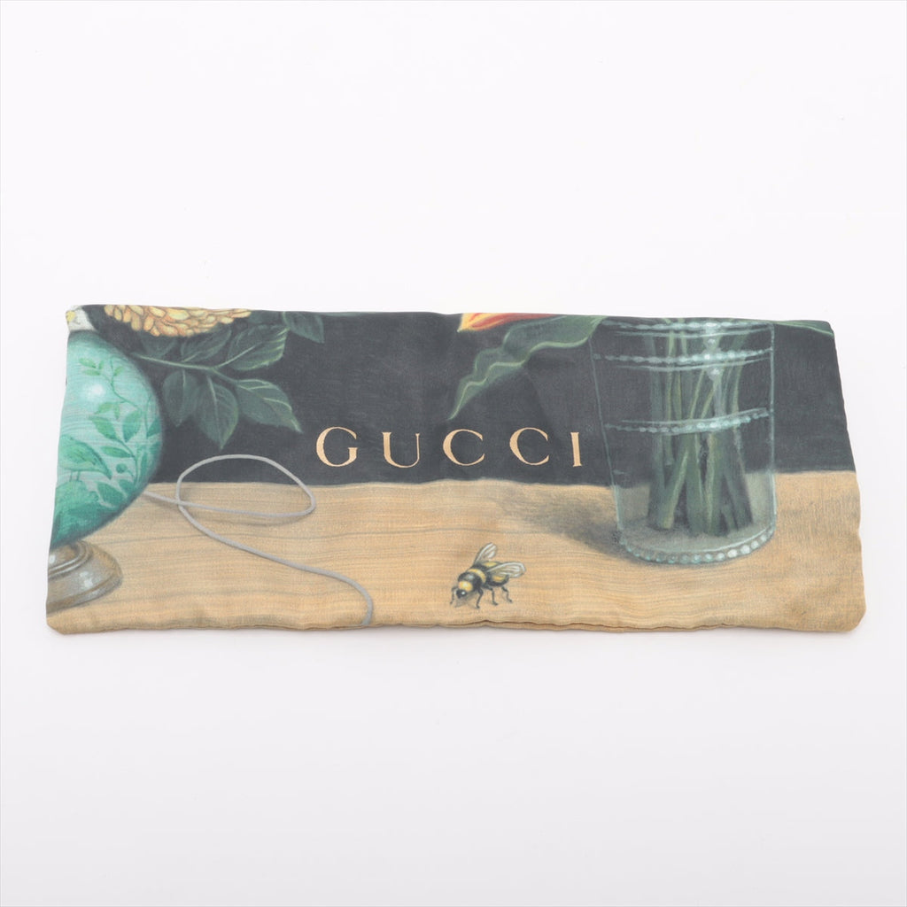 Bolt Boutique Gucci GG Marmont Velvet &amp; Leather Waist Bag Blue 476434  #2614 — color detail