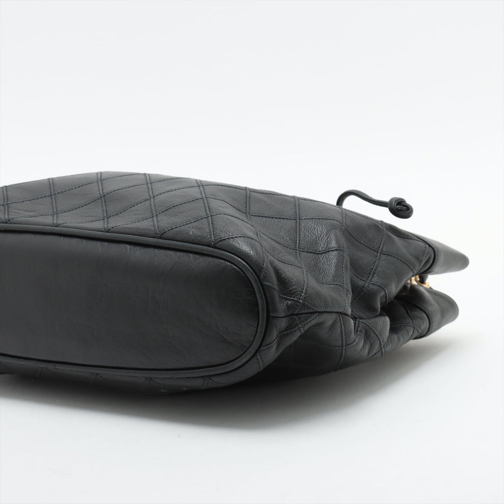 Bolt Boutique Chanel Lambskin Black Quilted Shoulder Bag 0 Series #3752 — lifestyle context