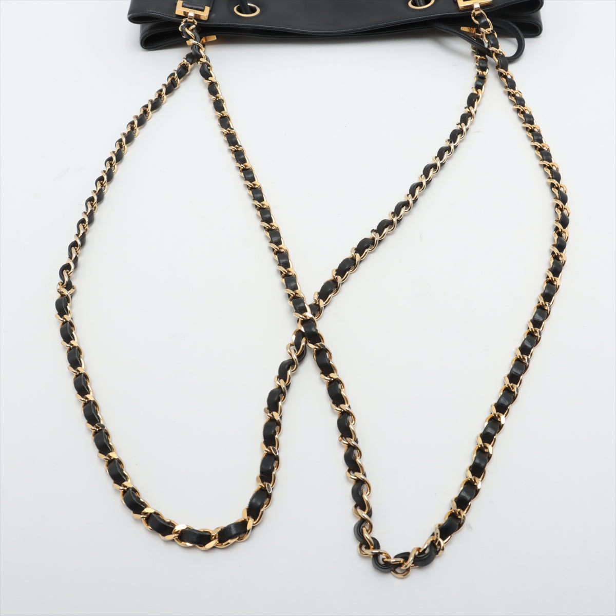 Bolt Boutique Chanel Lambskin Black Quilted Shoulder Bag 0 Series #3752 — back view