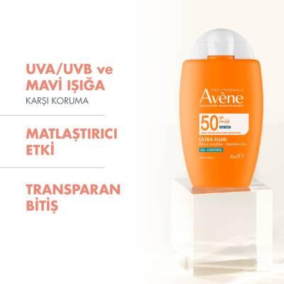 Avene Ultra Fluid Oil Control SPF50 Sunscreen for Oily Skin - High Protection, Oil-Free, Lightweight