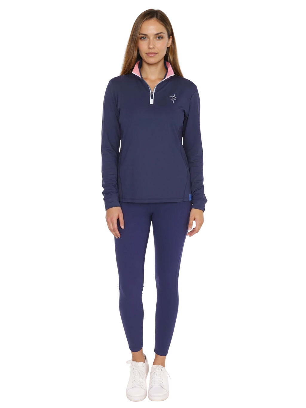White Water Life Women's Monterey Quarter Zip — construction detail
