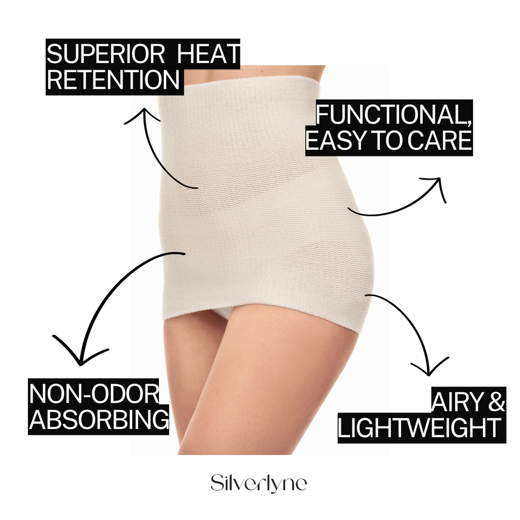 Silverlyne Warmers | Backwarmer (Women's, Medium Insulation) — detail close-up