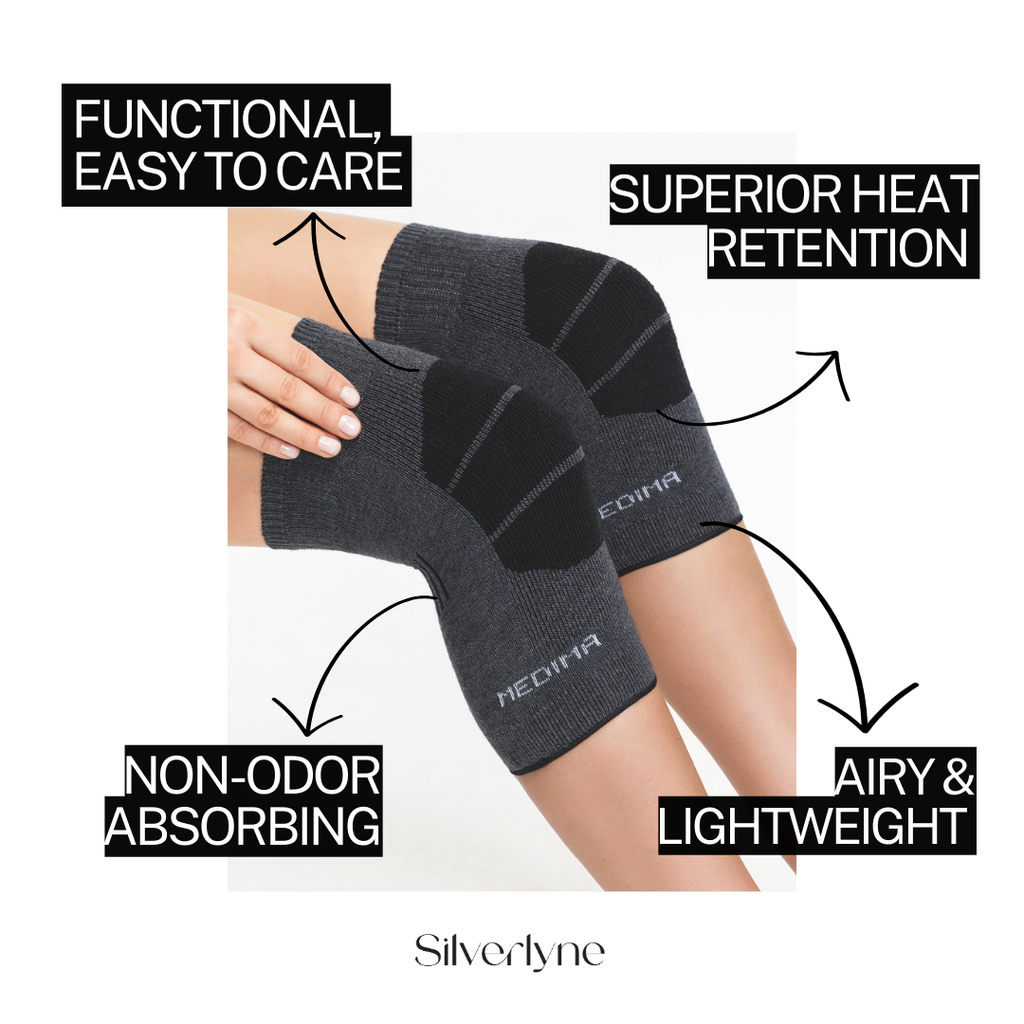Silverlyne Warmers | Knee warmer, sport (Unisex) — detail close-up