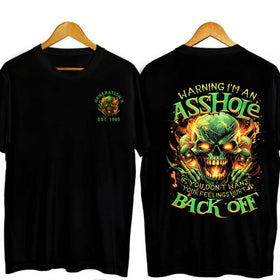 "Warning I'm An A*shole" Gen X T-shirt