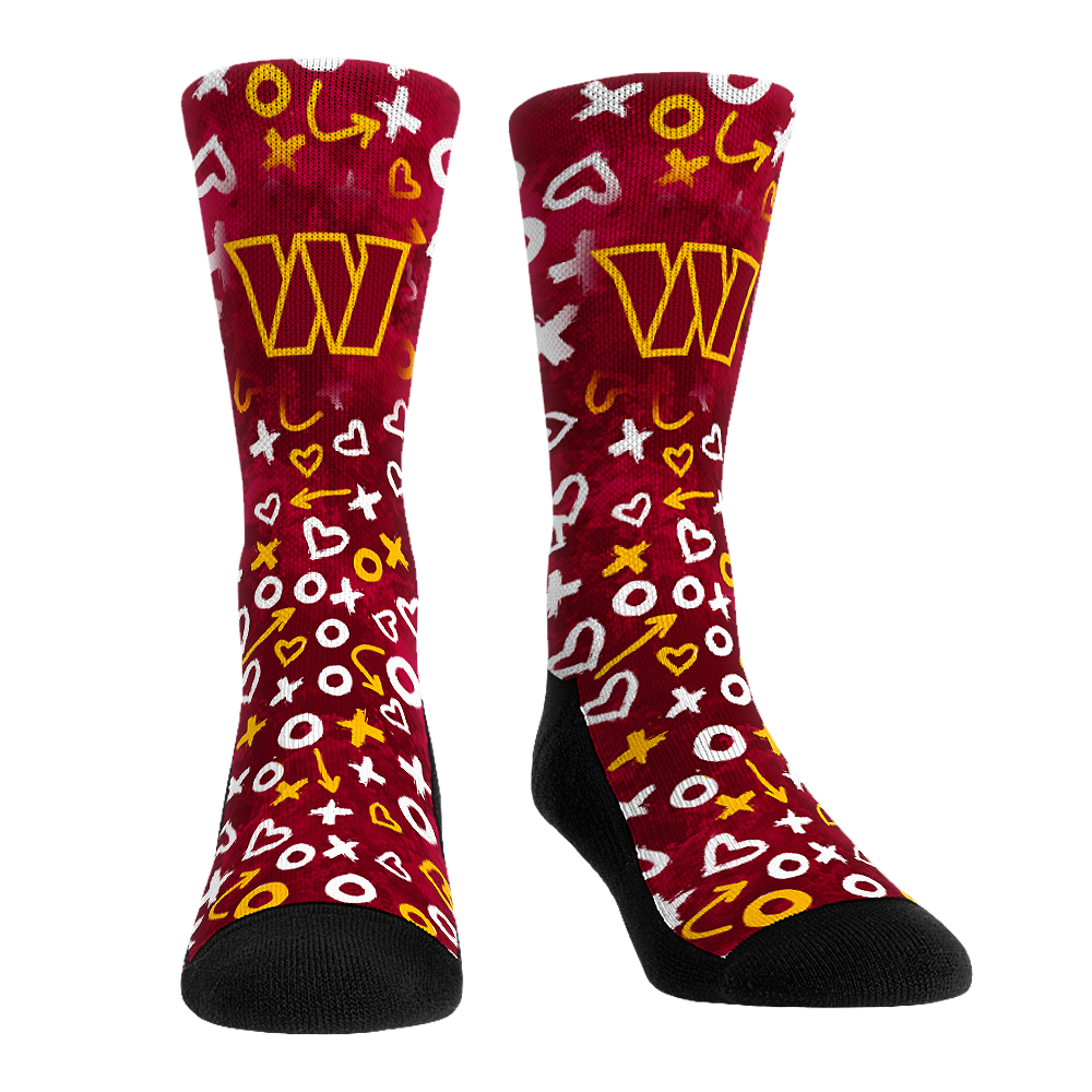 Rock 'Em Socks Rock 'Em Socks Washington Commanders - Valentine's Day Hearts — main product shot