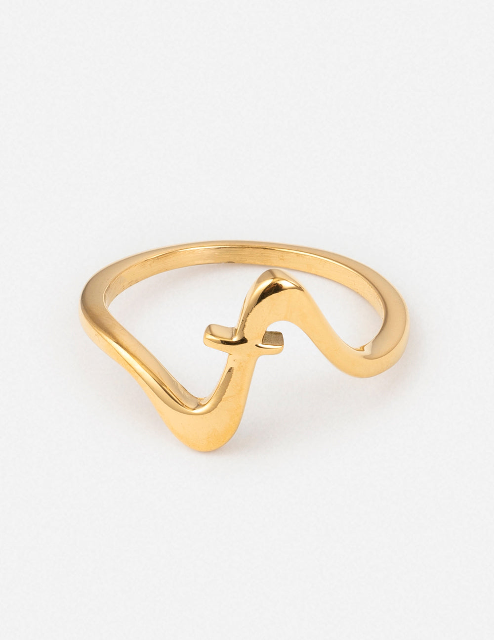 Elevated Faith Wavy Cross Ring — main product shot