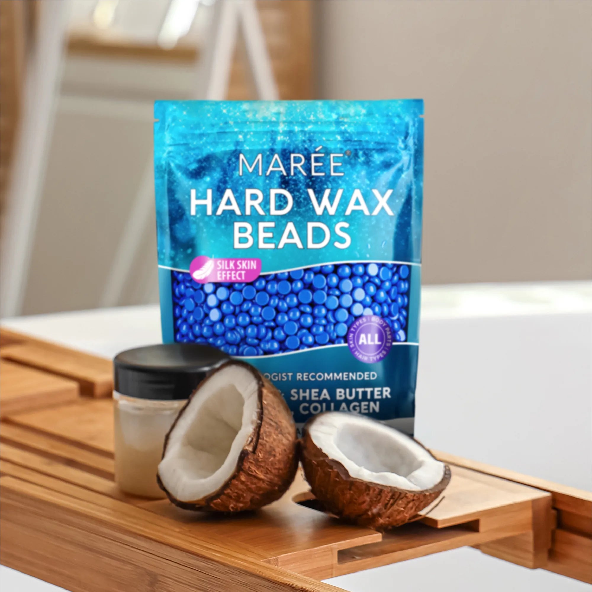 Maree Hard Wax Beads for Hair Removal — in-use photo