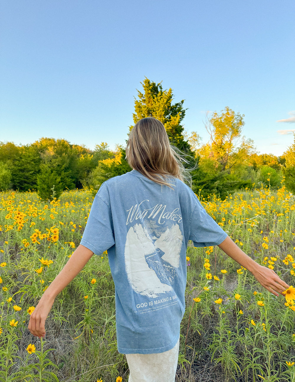 Elevated Faith Way Maker Unisex Tee — back view