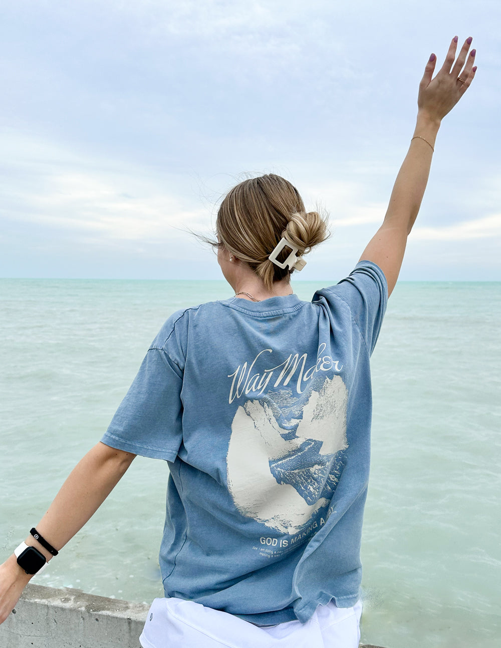 Elevated Faith Way Maker Unisex Tee — size reference