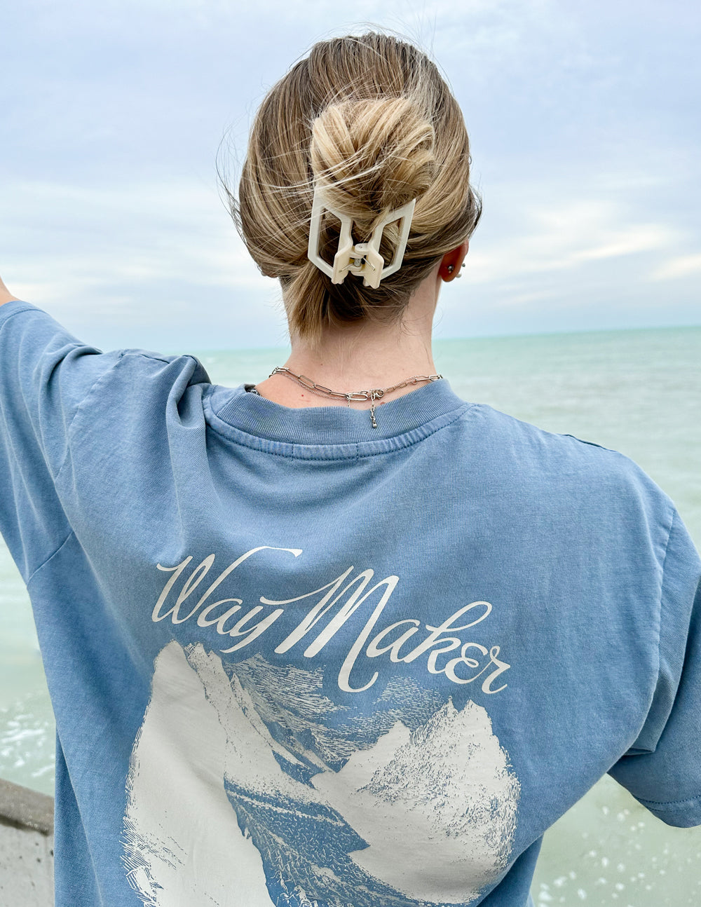 Elevated Faith Way Maker Unisex Tee — color detail