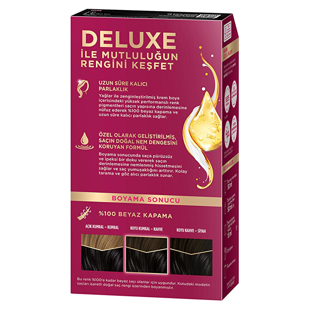 Palette Deluxe: Intense Black Hair Dye 1-0 - Long Lasting Color, Deep Conditioning with Micro Oils, At-Home Permanent Hair Coloring