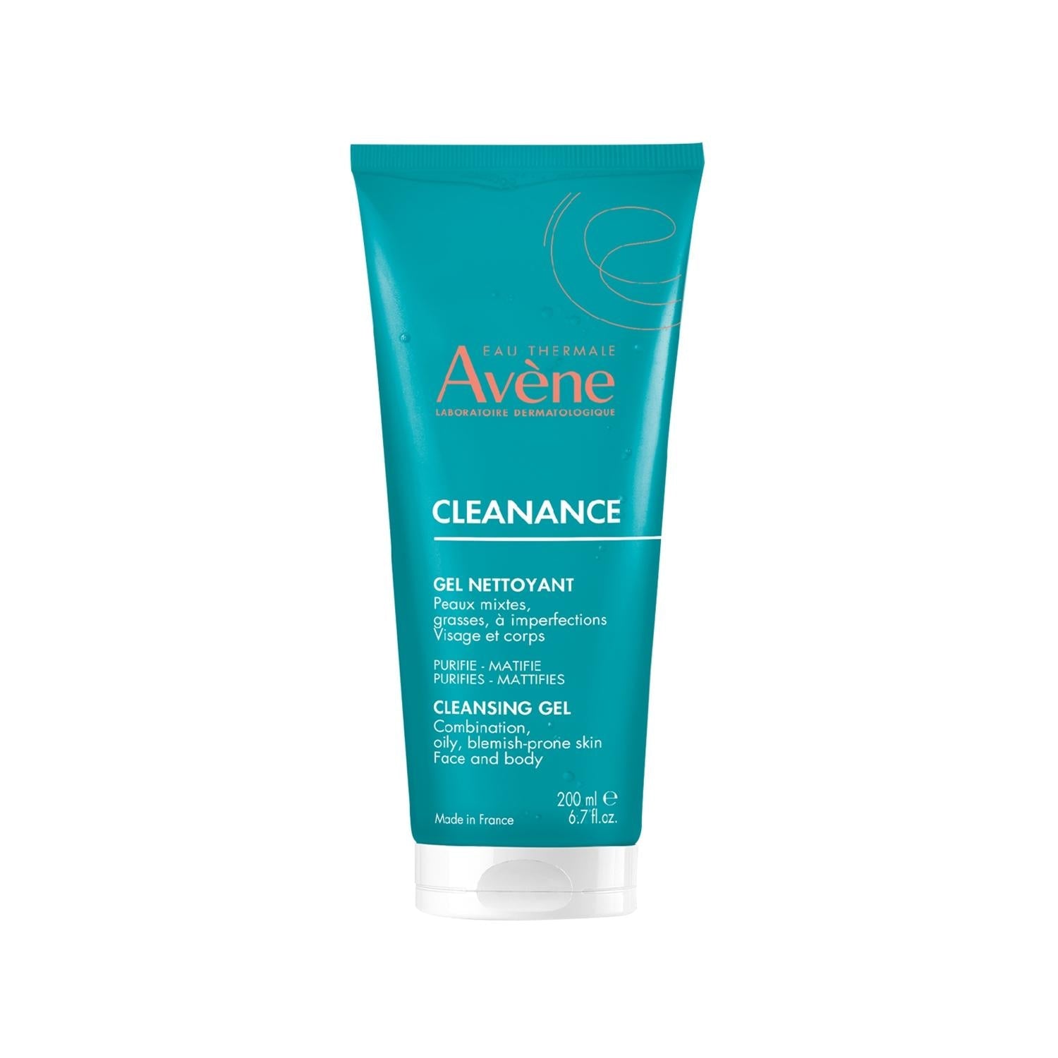Avene Cleanance Cleansing Gel for Oily & Acne-Prone Skin - 200ml Mattifying Face Wash