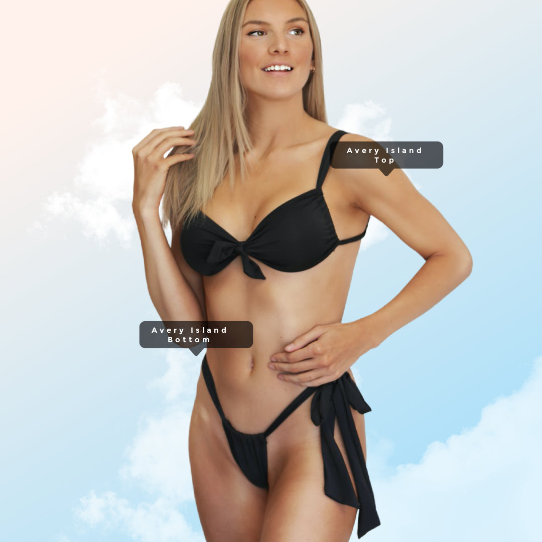 Forever Young Swimwear Forever Young Swimwear Wear 2 Ways Avery Island Top — construction detail