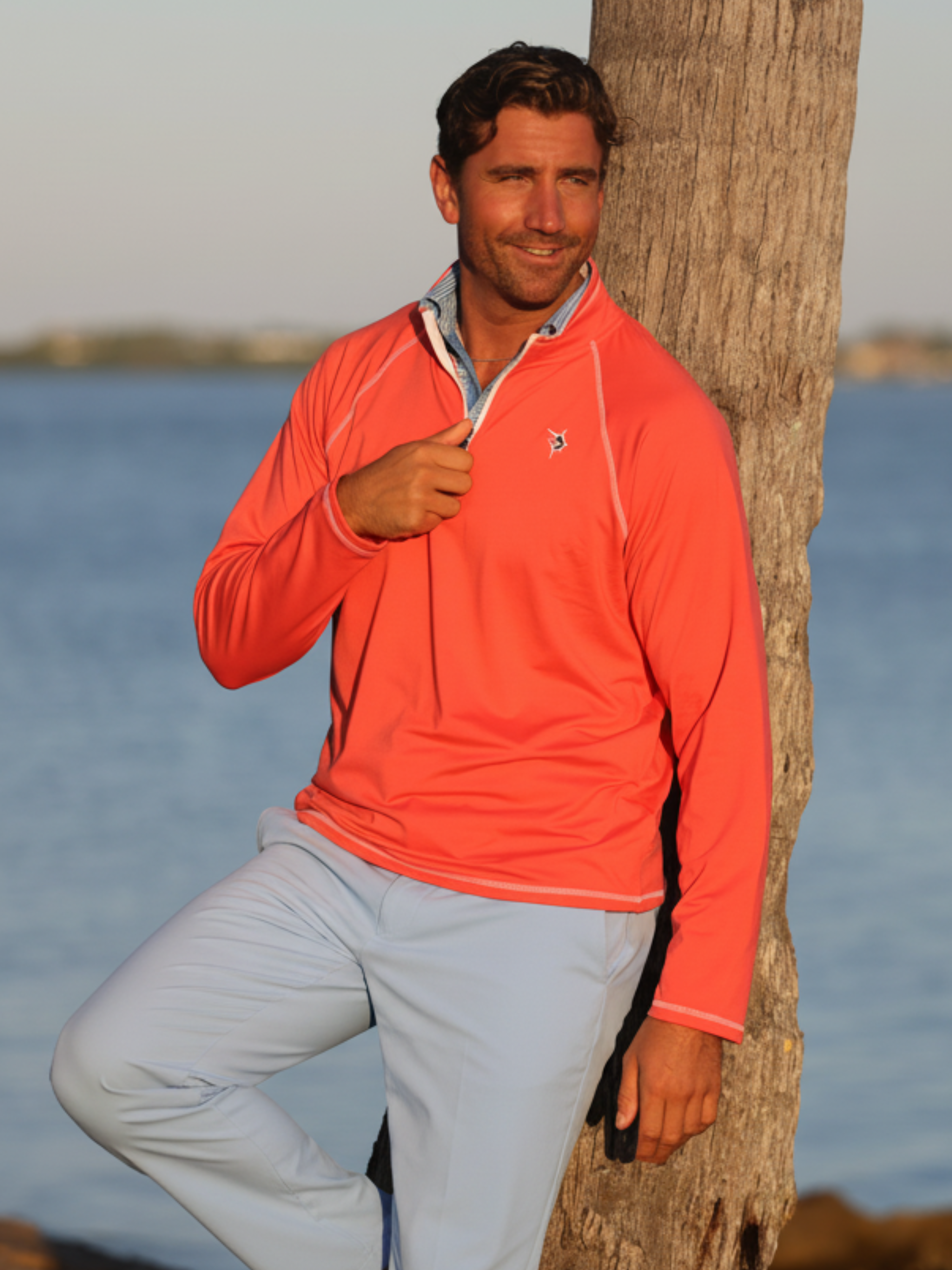New Harbor Quarter Zip Effortless Comfort – White Water Life, view 3