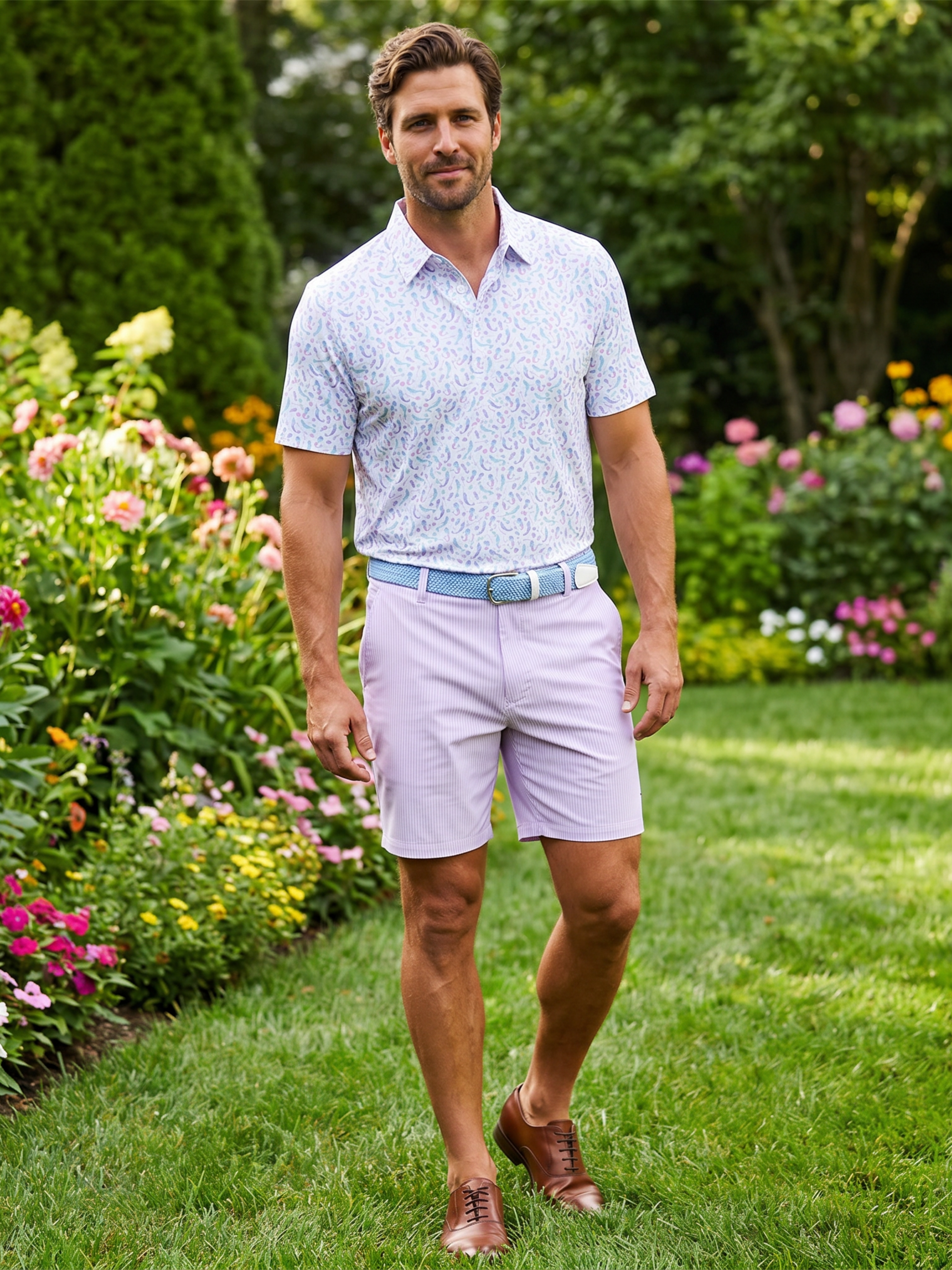 White Water Life Freeport Short Effortless Performance — White Water Life branding close-up