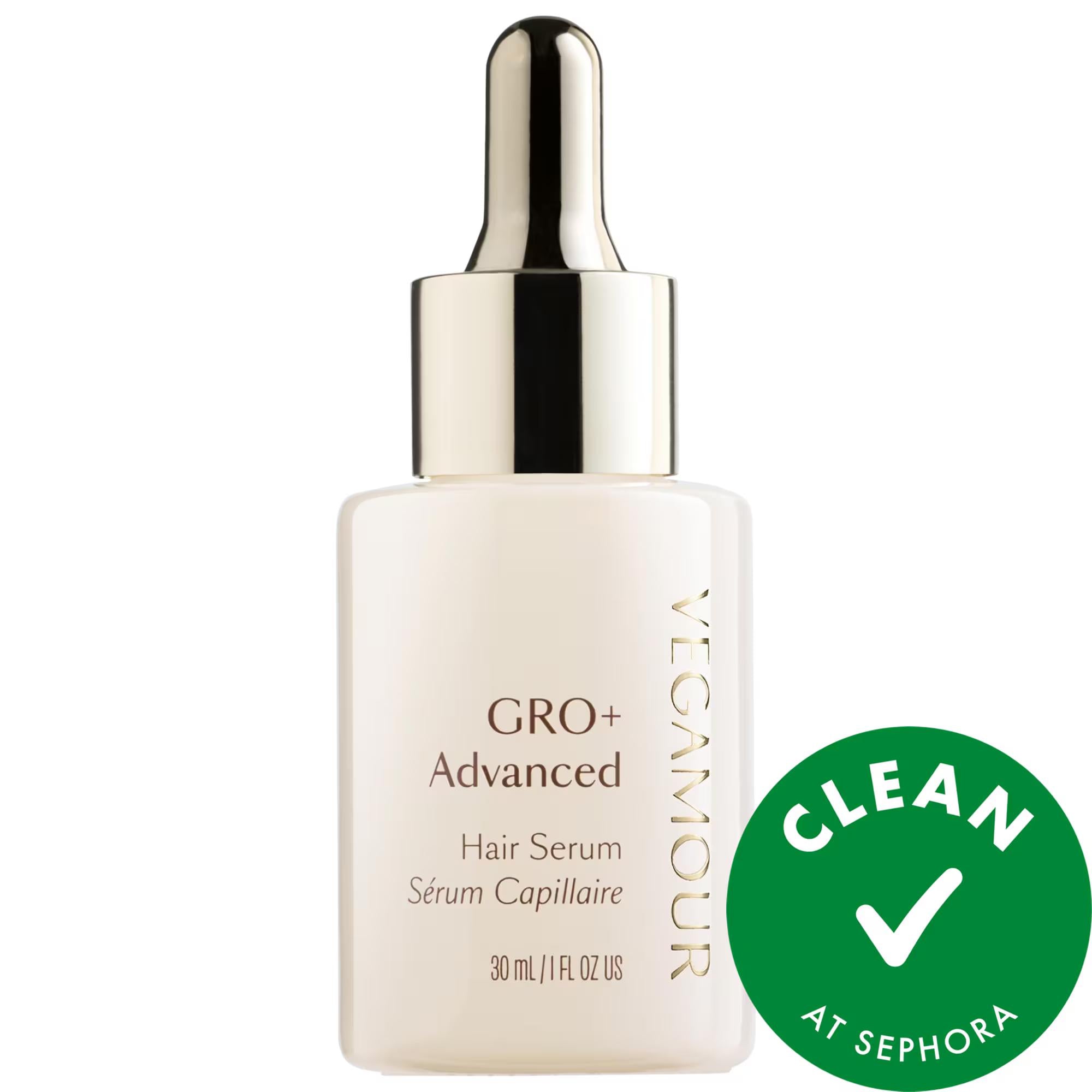 Vegamour GRO+ Advanced Hair Serum for Thinning Hair - Vegan, Gluten-Free, Cruelty-Free, Improves Hair Density & Reduces Shedding