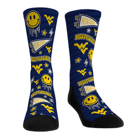 Rock 'Em Socks West Virginia Mountaineers - Smiley Stickers