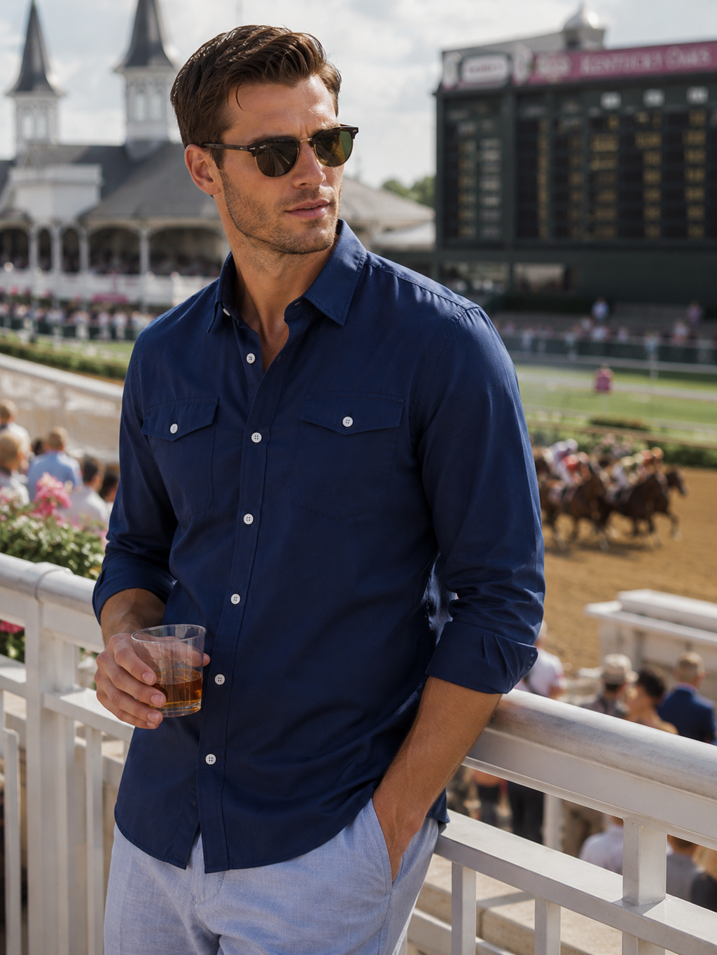 Buki’s Cinqo Western Tech Shirt 2-Pack - Navy/White, view 2