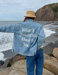 Elevated Faith What a Friend In Jesus Denim Jacket — main product shot