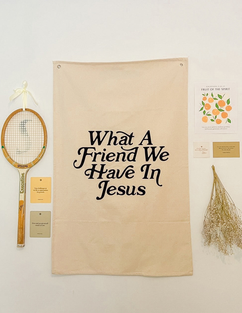 Elevated Faith What a Friend in Jesus Tapestry — in-use photo
