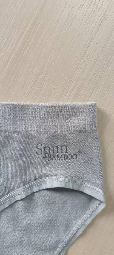 Spun Bamboo New Women's Bamboo/Cotton High Leg Brief Style Underwear — back view