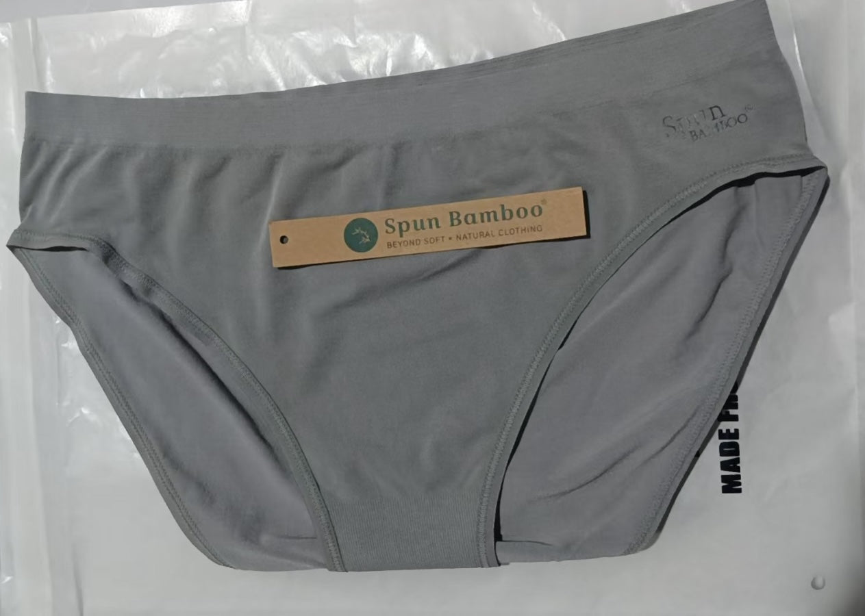 Spun Bamboo New Women's Bamboo/Cotton High Leg Brief Style Underwear — size reference