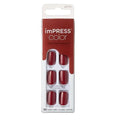 Impress Color Espresso Yourself: Short Adhesive False Nails for a Quick, Easy Manicure & Salon Shine
