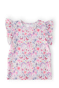 Mila & Rose ® Whimsical Woods S/S Ruffle Tee — main product shot