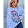 Pasimax Whimsical Snowman Graphic Top | Cozy Winter Holiday T-Shirt or Sweatshirt | Cute Family Apparel — main product shot