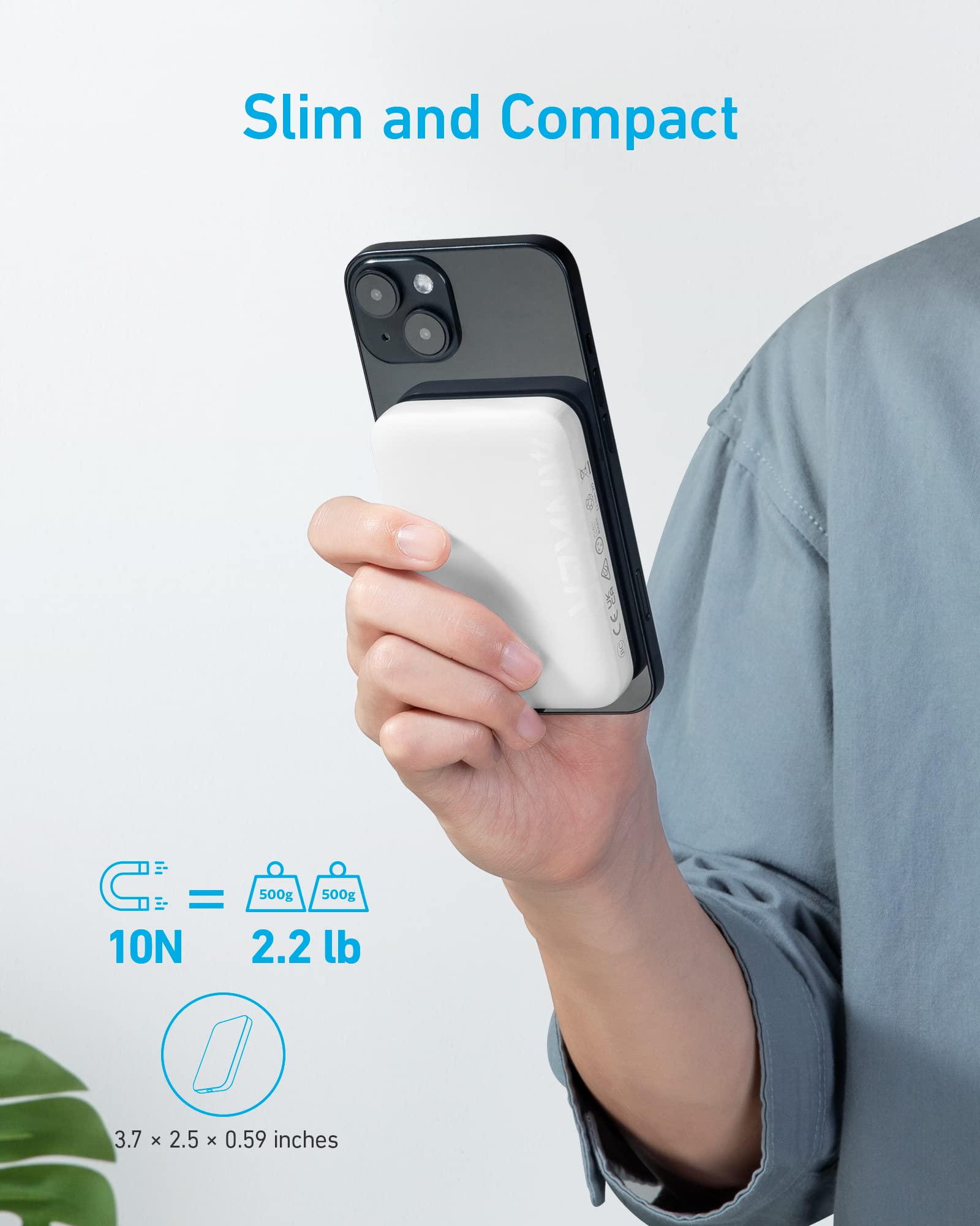 Anker <b>321</b> MagGo Battery (PowerCore Magnetic 5K), view 10