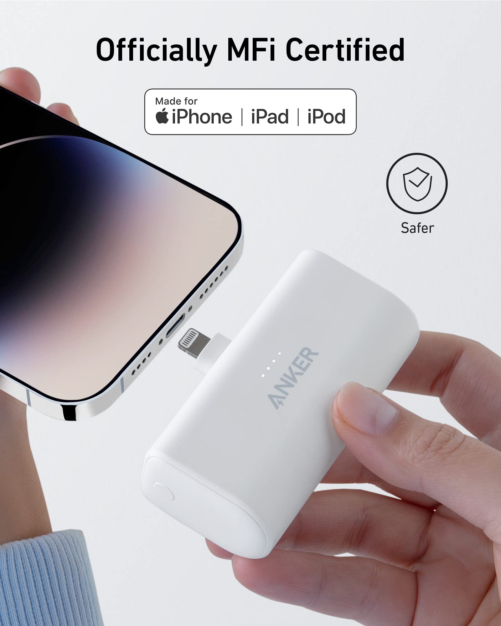 Anker Nano Power Bank (12W, Built-In Lightning Connector), view 8