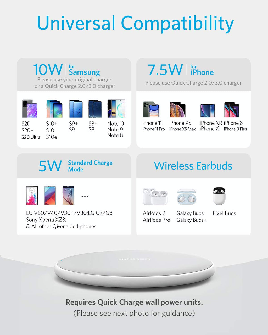 Anker <b>313</b> Wireless Charger (Pad), view 17