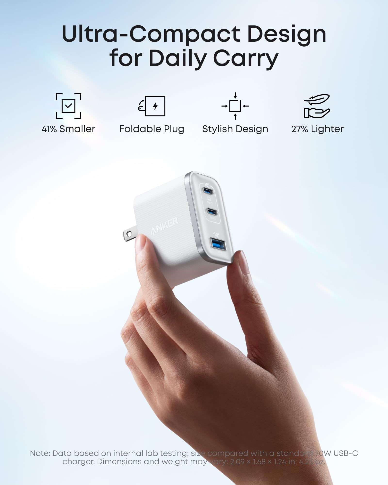 Anker Nano Charger (70W, 3 Ports), view 9