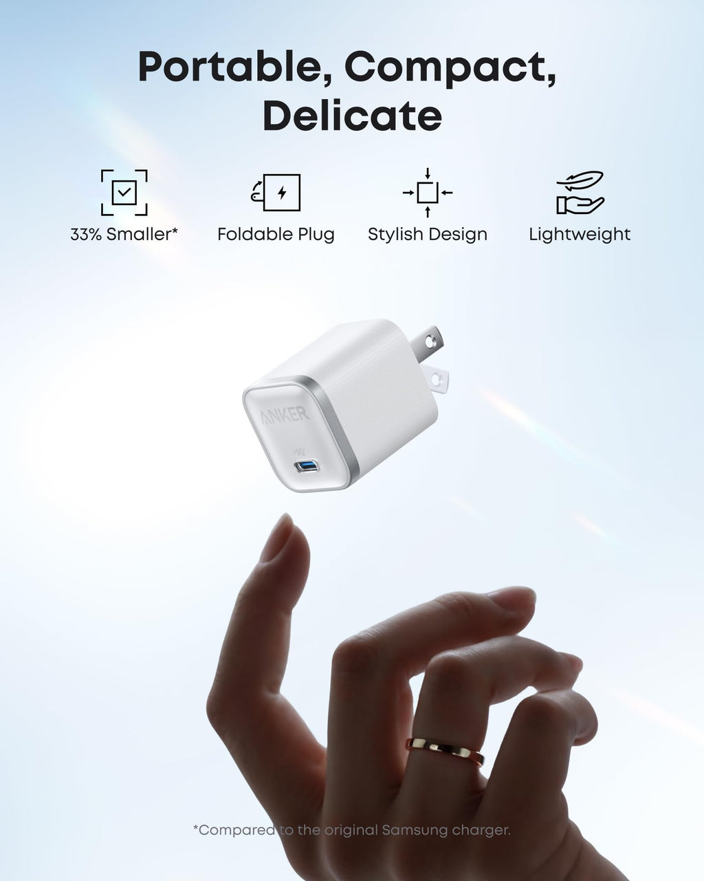 Anker Nano Charger (45W) with USB-C to USB-C Cable, view 9