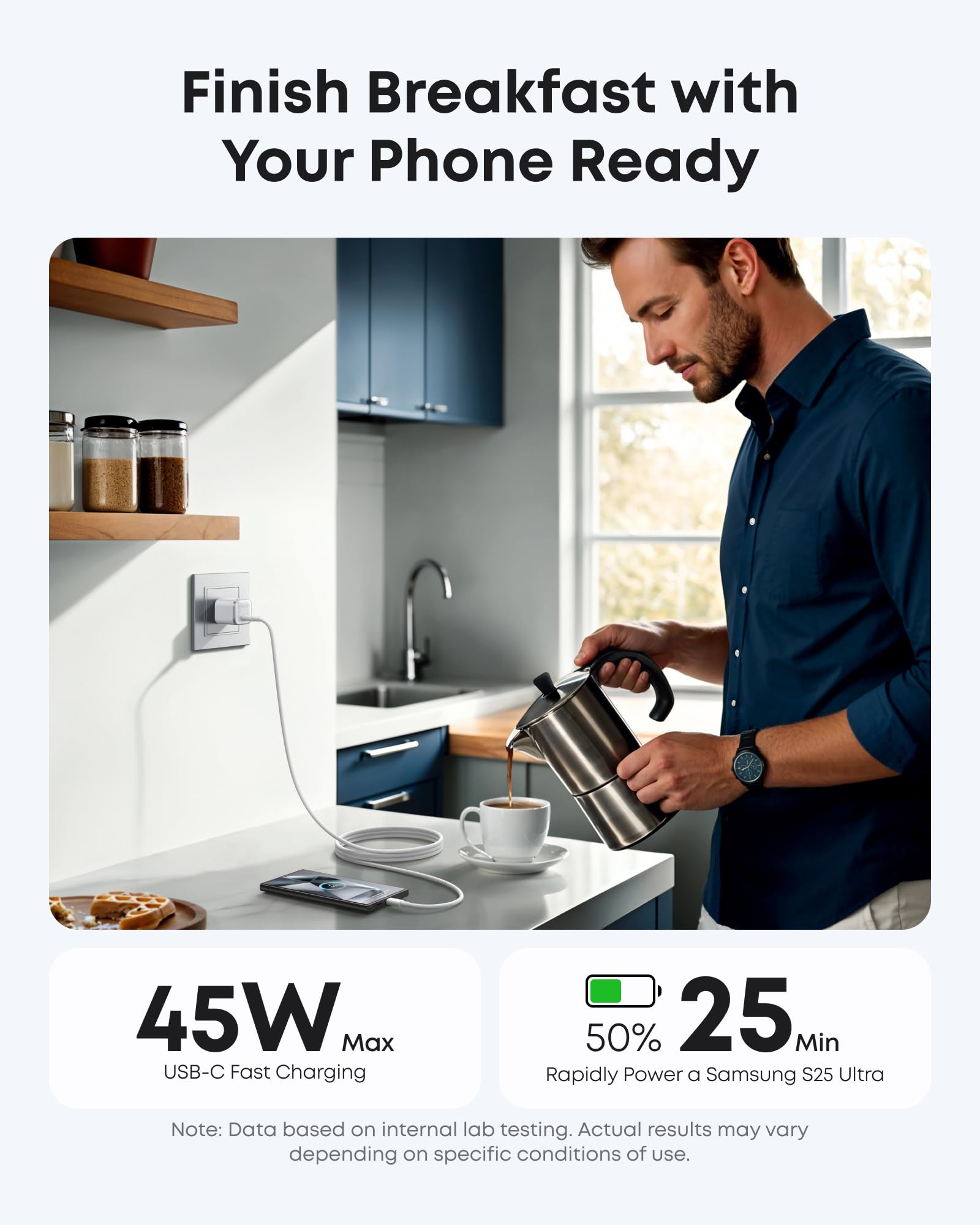 Anker Nano Charger (45W) with USB-C to USB-C Cable, view 10