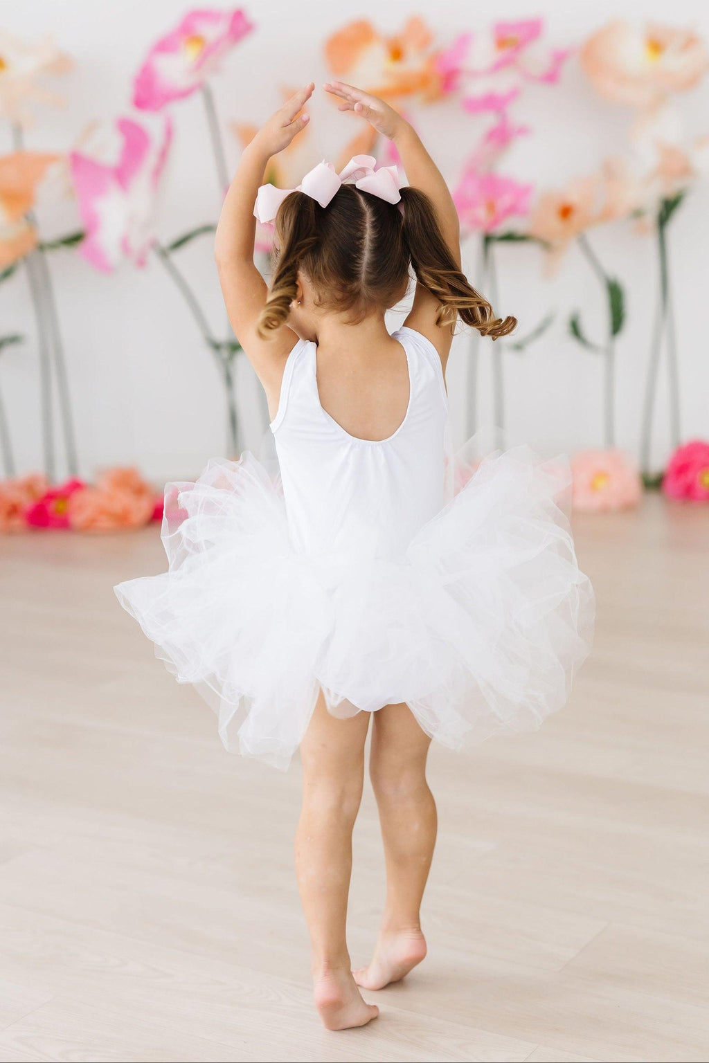 Mila & Rose ® White Tank Tutu Leotard — lifestyle context