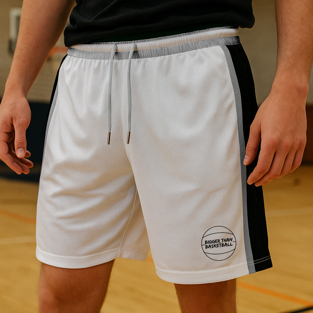 Bigger Than Basketball Hardwood Classics - Shorts - White — product category context