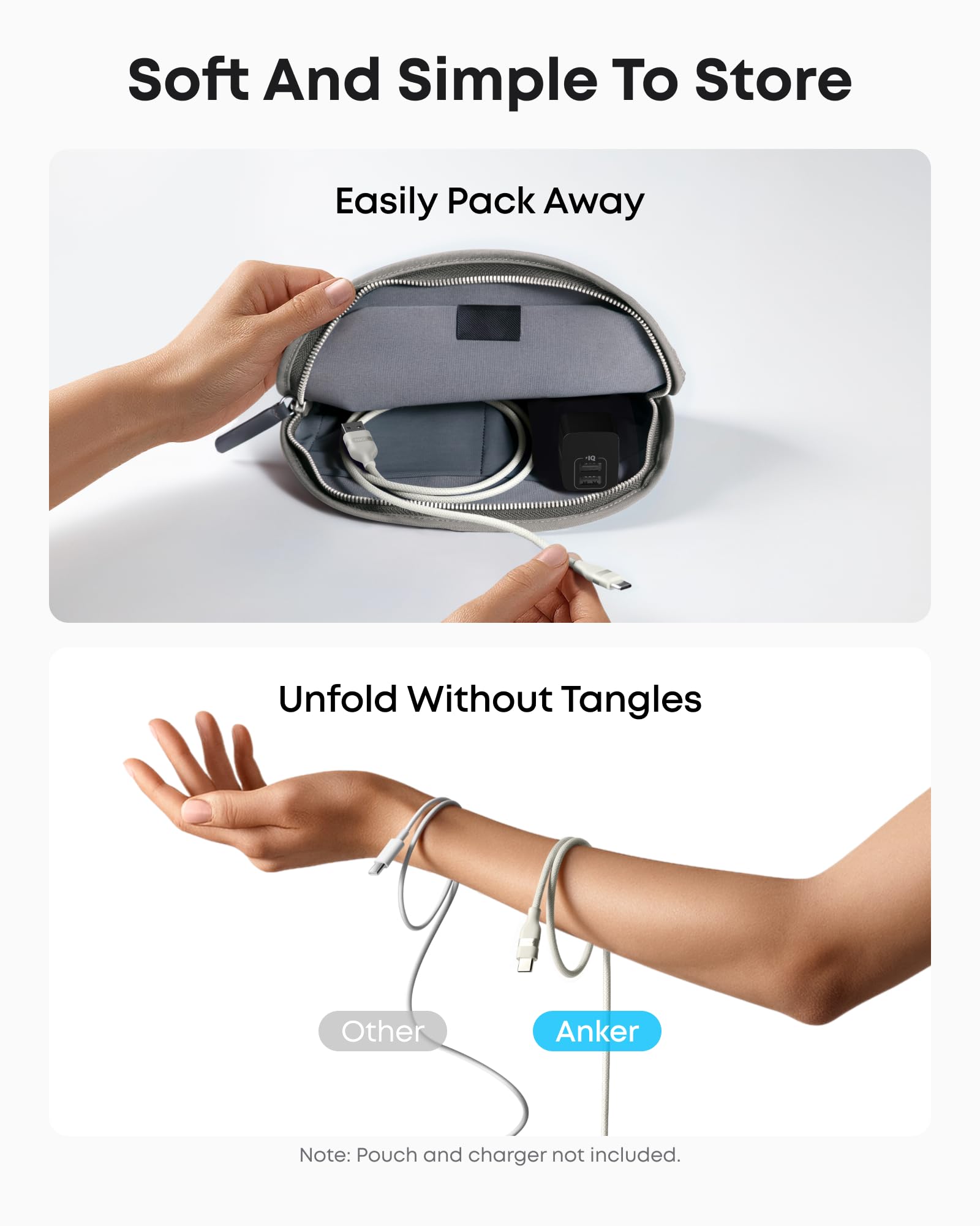 Anker USB-A to USB-C Cable (3 ft / 6 ft, Upcycled-Braided), view 24