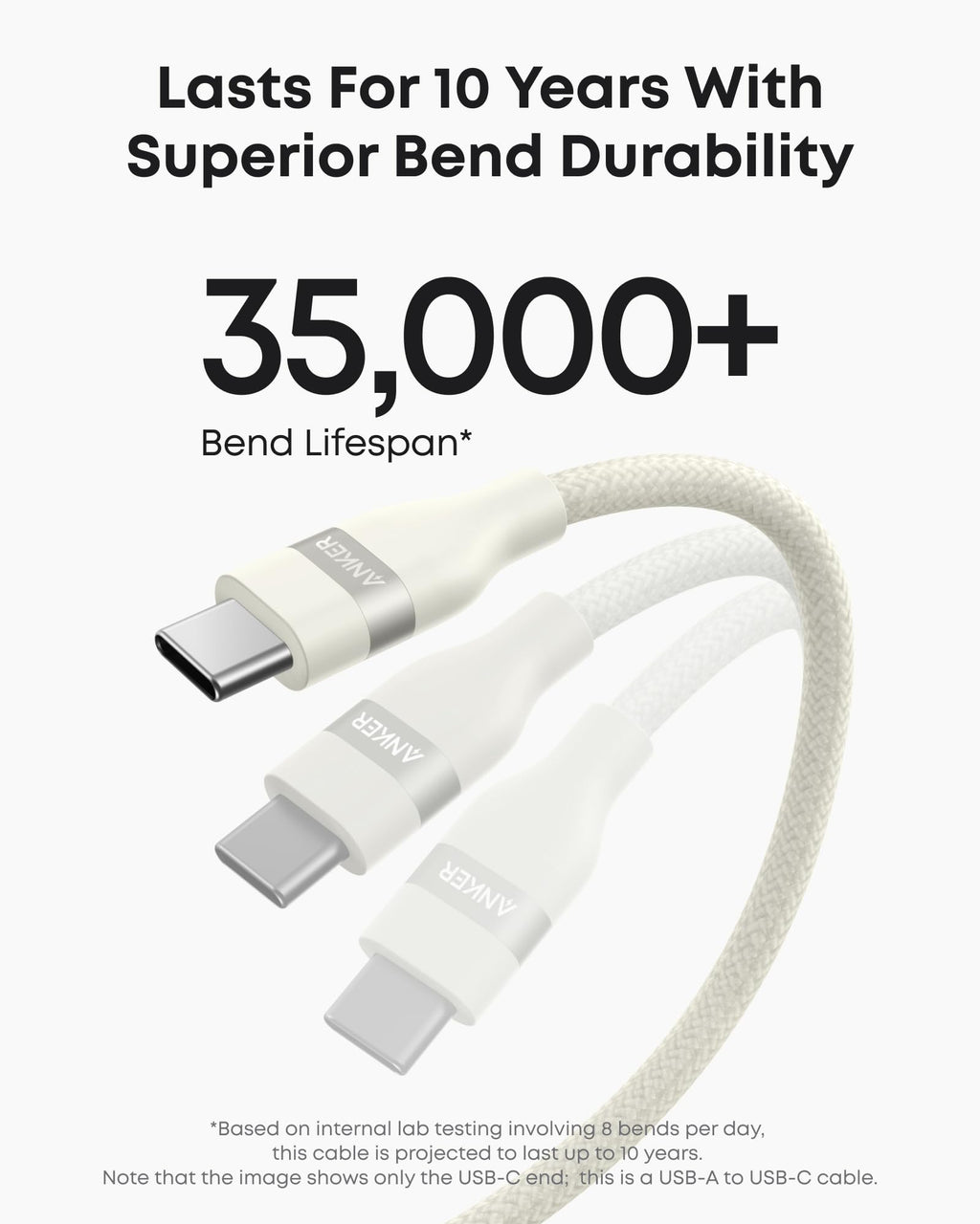 Anker USB-A to USB-C Cable (3 ft / 6 ft, Upcycled-Braided), view 25