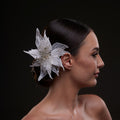 Large White Flower Bridal Hair Comb – Bridal Port