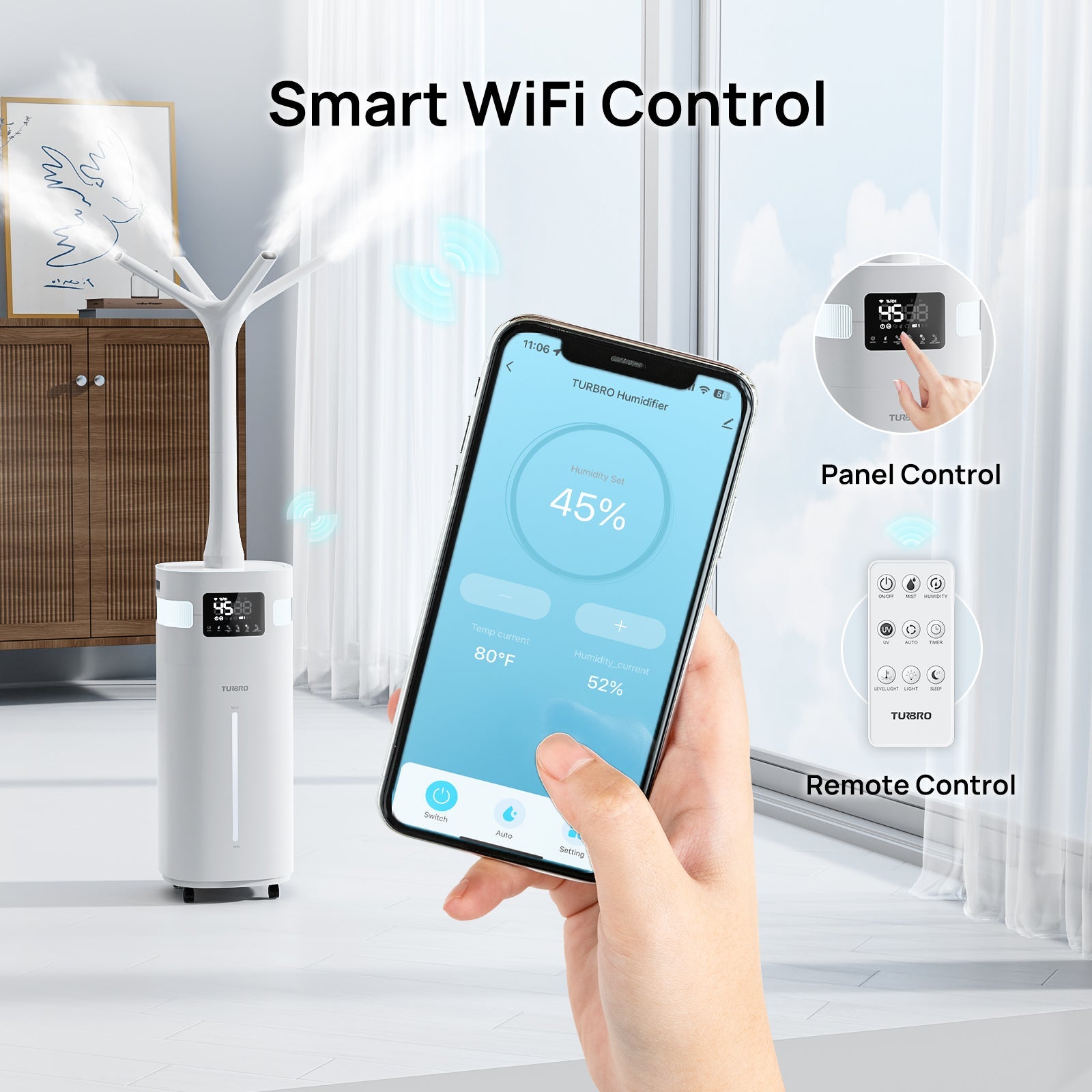 Greenland 5.3Gal WiFi Commercial Humidifier – TURBRO, view 3
