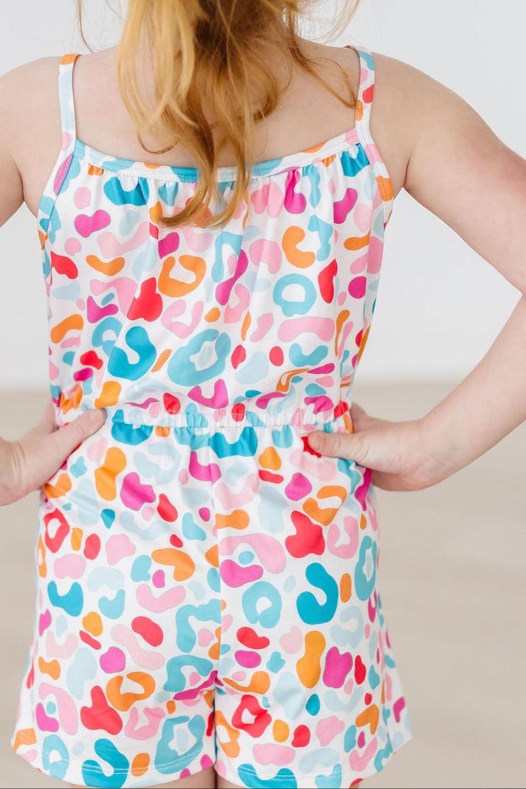 Mila & Rose ® Wild Child Strappy Play Romper — side view