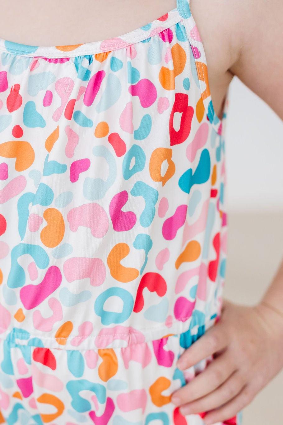 Mila & Rose ® Wild Child Strappy Play Romper — back view