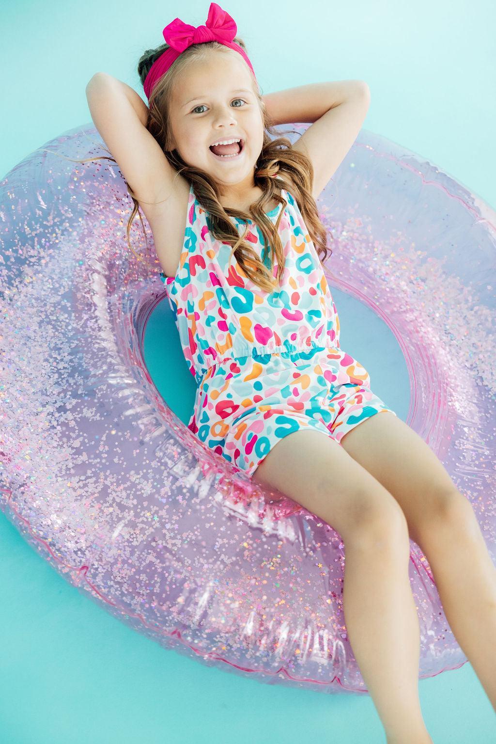 Mila & Rose ® Wild Child Strappy Play Romper — main product shot