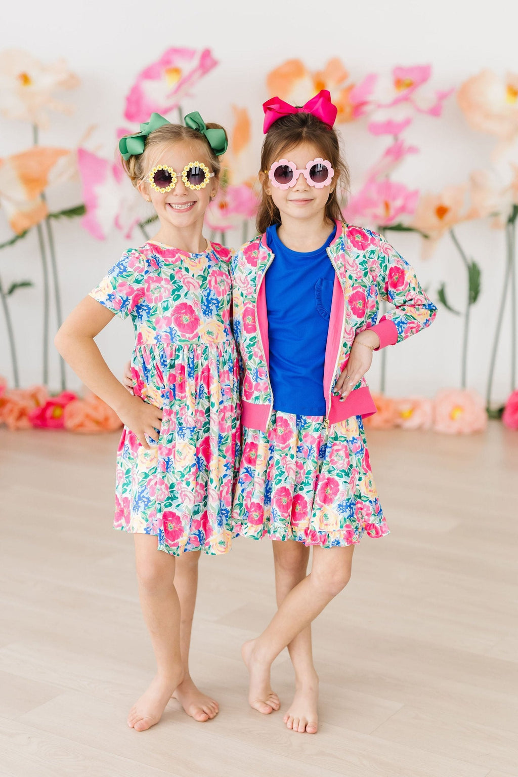 Mila & Rose ® Wildflower Wishes S/S Pocket Twirl Dress — detail close-up